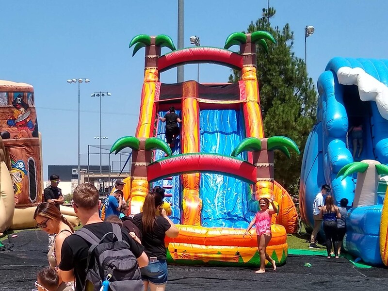 water slides for company picnics riverside county