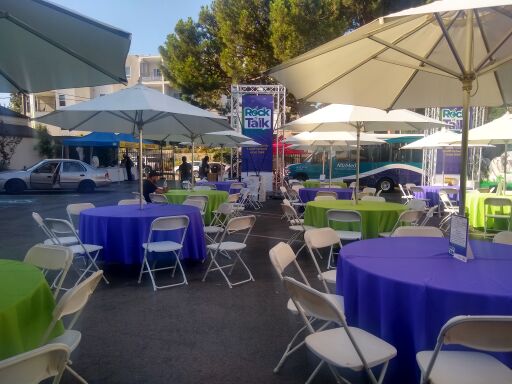 Downtown Los Angeles Event Tables and Chairs