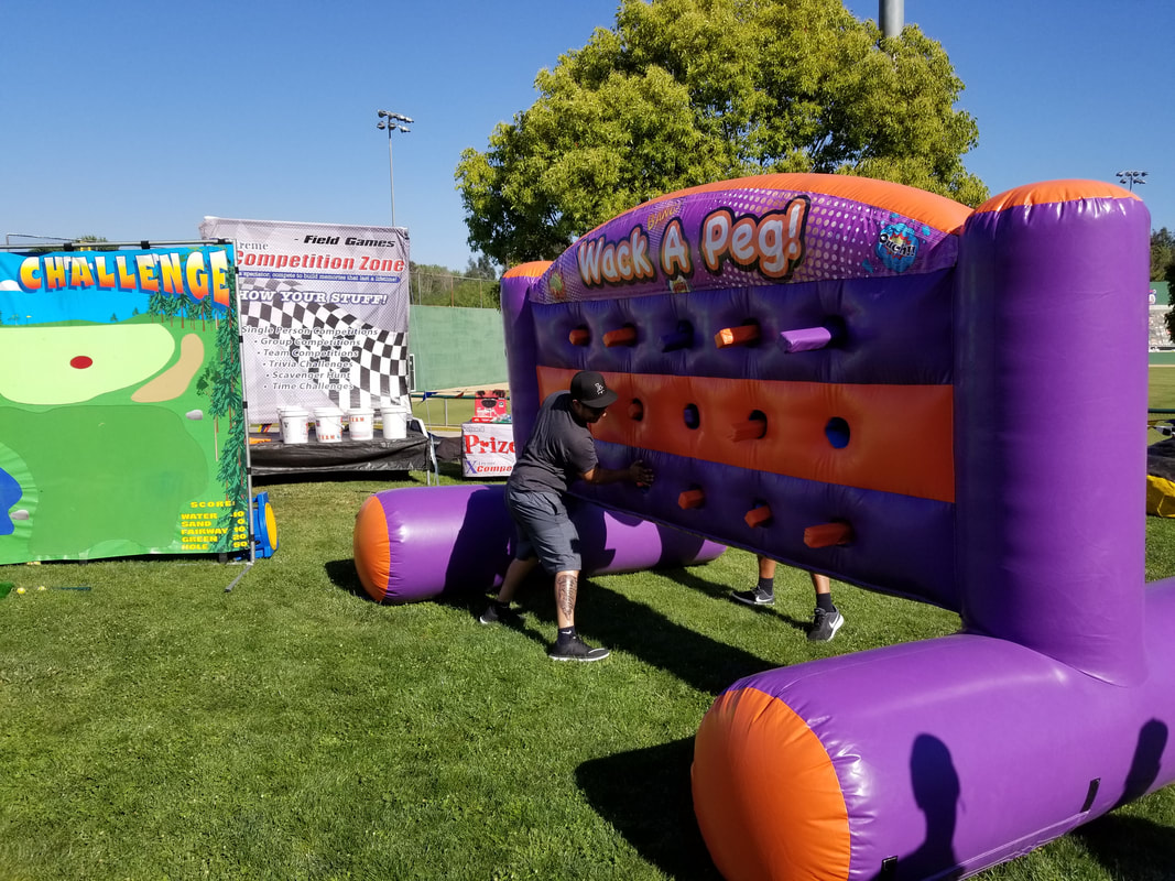Whack A Peg Inflatable Game Rental for Events Los Angeles, Orange County, Riverside, San Diego