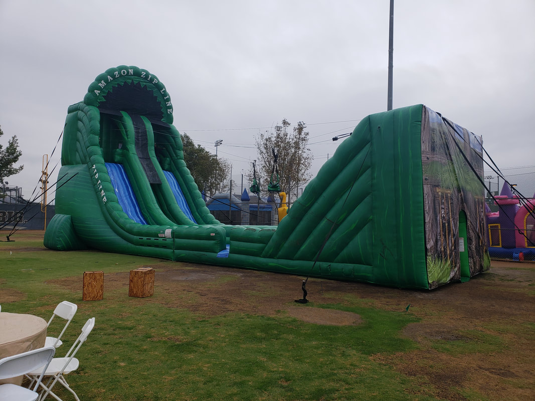 Amazon Zipline Inflatable Rentals for Company Picnics and Corporate Events