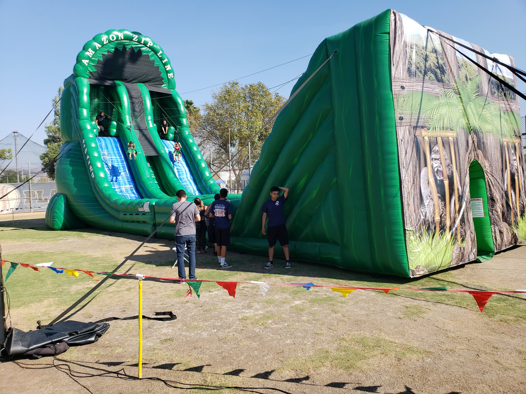 Inflatable Zipline Rentals Los Angeles, California
