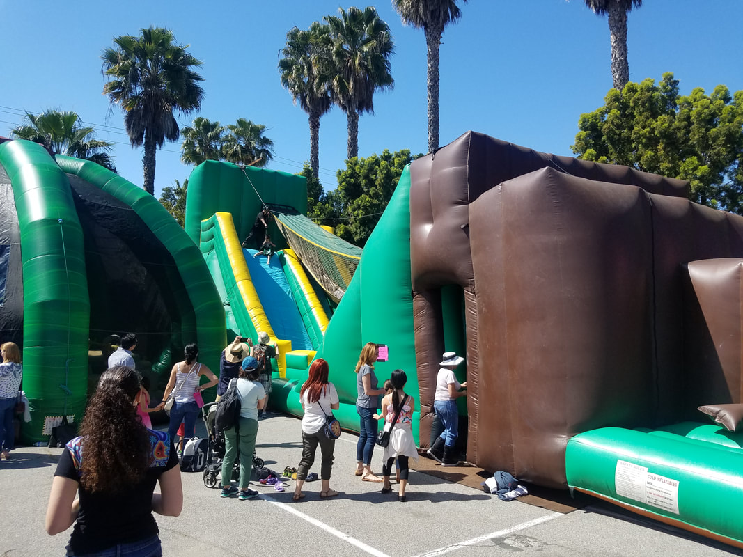 Inflatable Zipline Rentals Orange County, California