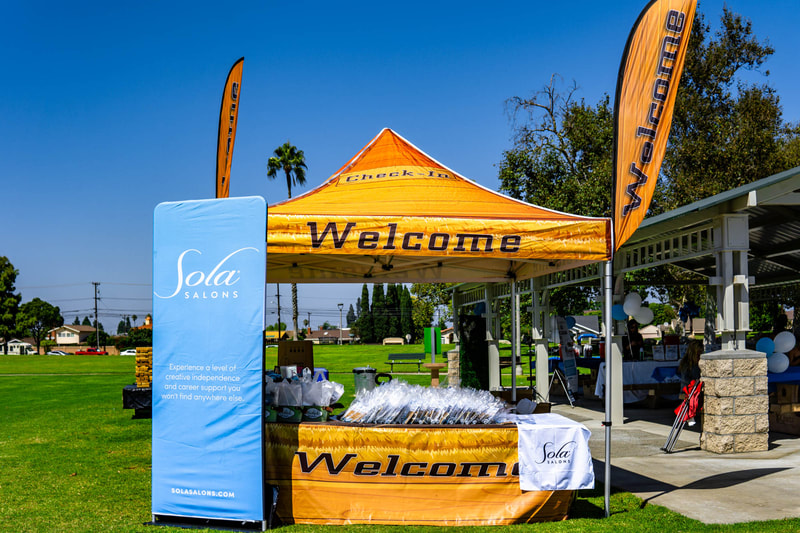Company Picnic Welcome Booths