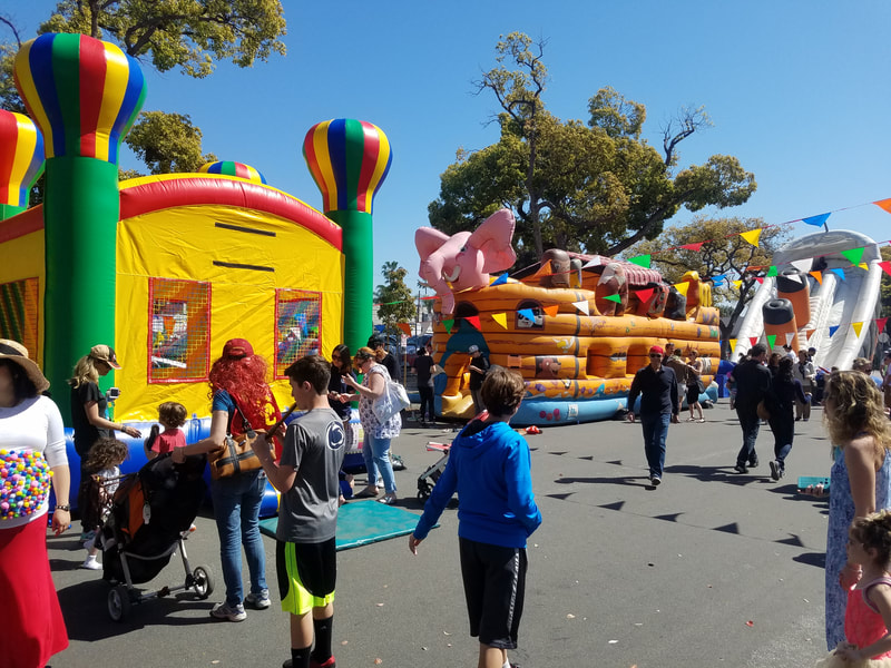 Bouncers, Slides and Playcenters at the Santa Monica Event