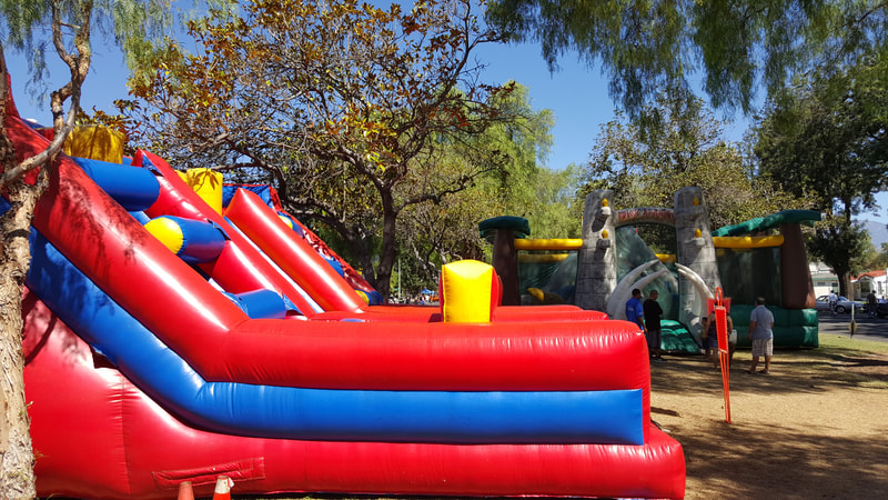 company picnic obstacle course inflatable rentals brea california