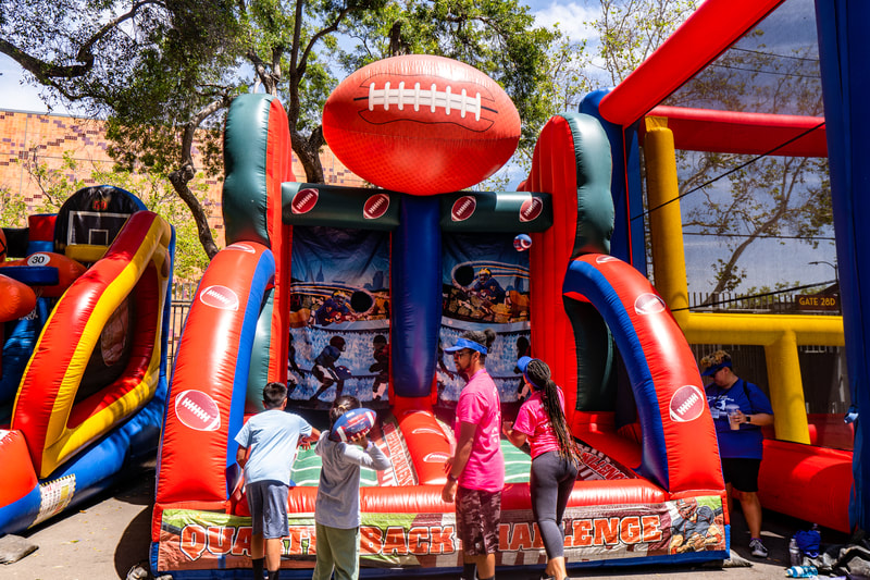 football themed inflatables for company picnics los angeles