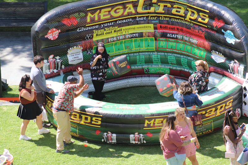 company picnic inflatable casino party hollywood, california