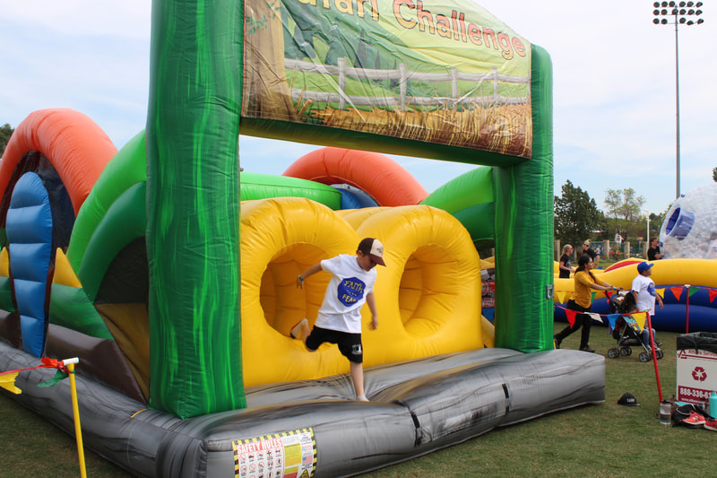 The Safari Challenge Obstacle Course Inflatable