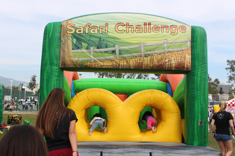 The Safari Challenge Obstacle Course Inflatable Rental