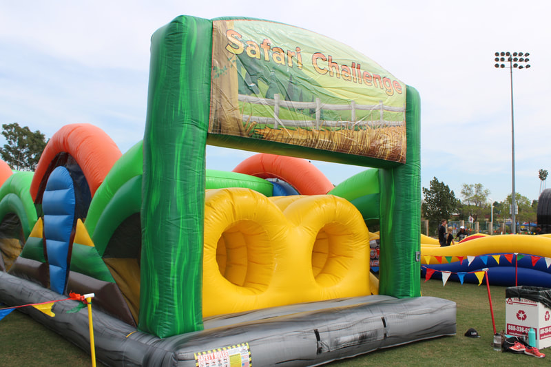 The Safari Challenge Obstacle Course Inflatable Rentals