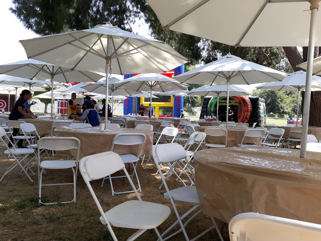 Shaded Outdoor Tables, Chairs Rentals Van Nuys CA