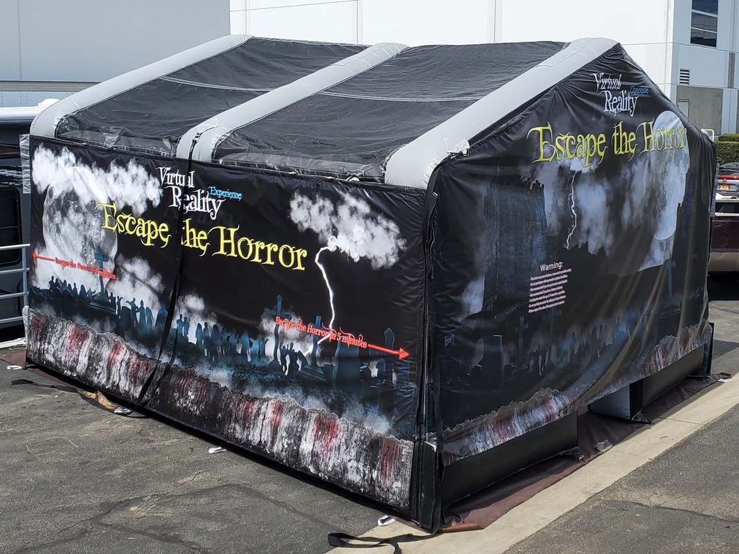 A Virtual Reality Haunted Horror Escape Room Inflatable Rental
