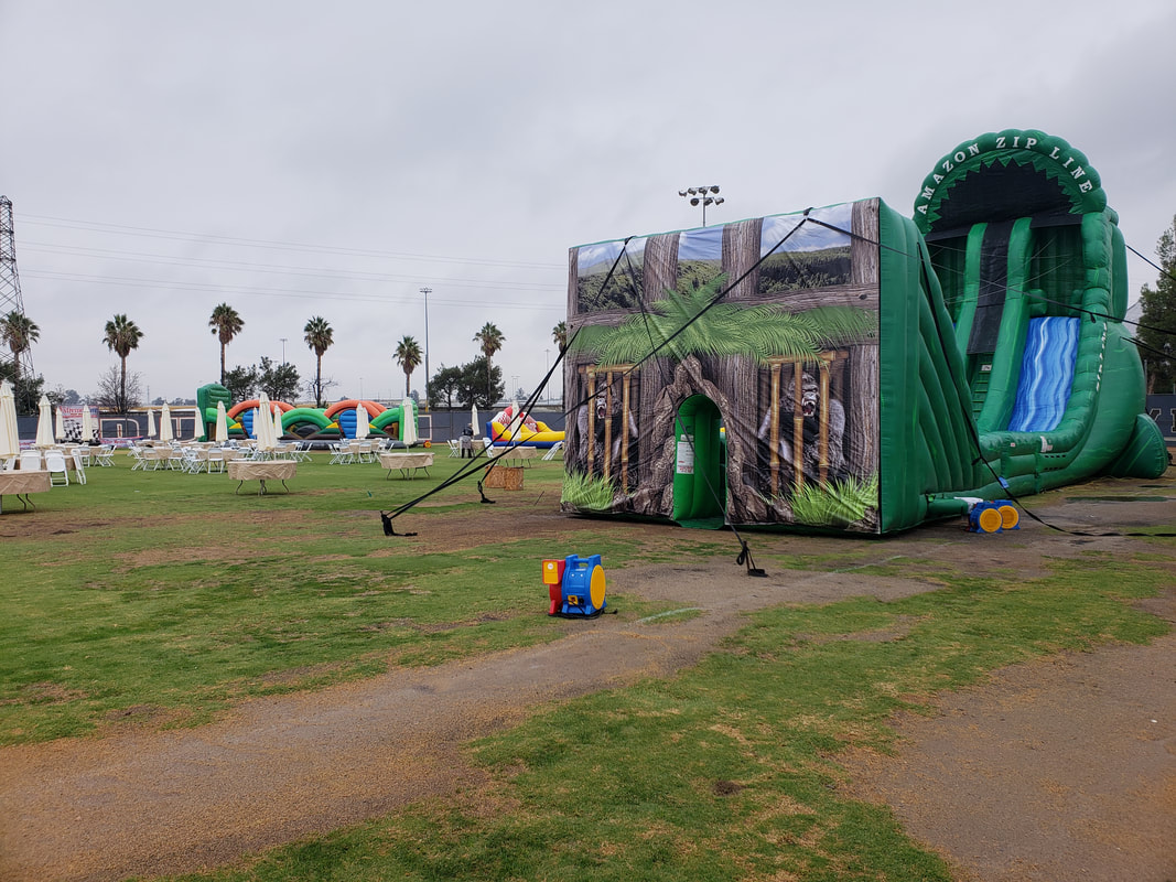 Amazon Zipline Inflatable Rental Corporate Events Parties Picnics